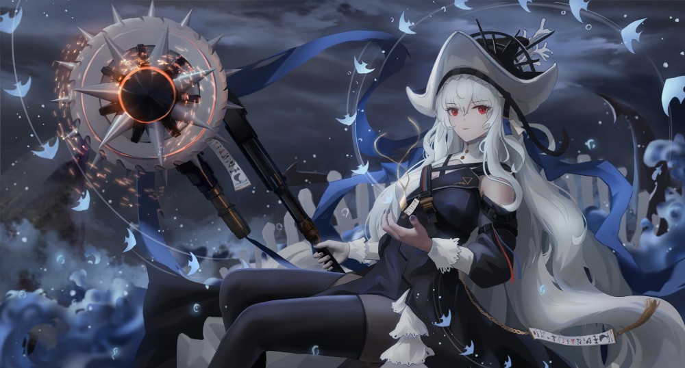 《明日方舟》幽灵鲨5k电脑桌面壁纸