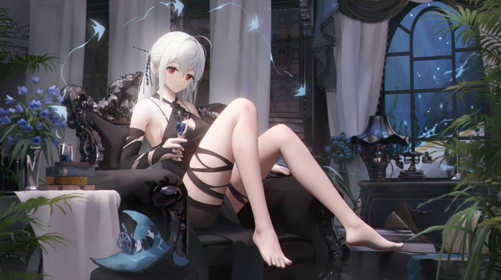 《明日方舟》斯卡蒂4k电脑桌面壁纸