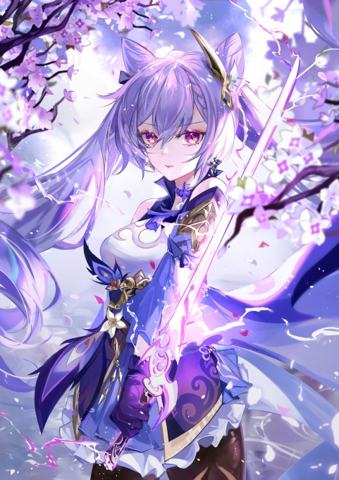 《原神》刻晴高清手机壁纸(1555x2200)