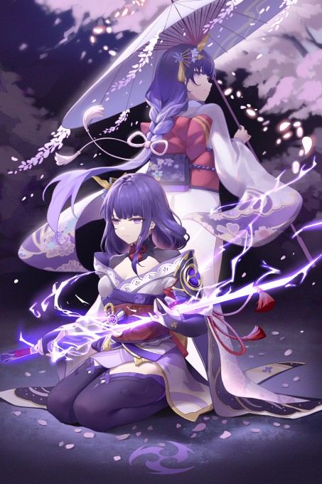 《原神》雷电将军6k手机壁纸