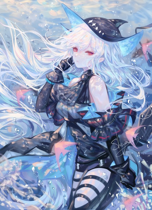 《明日方舟》斯卡蒂4k手机壁纸