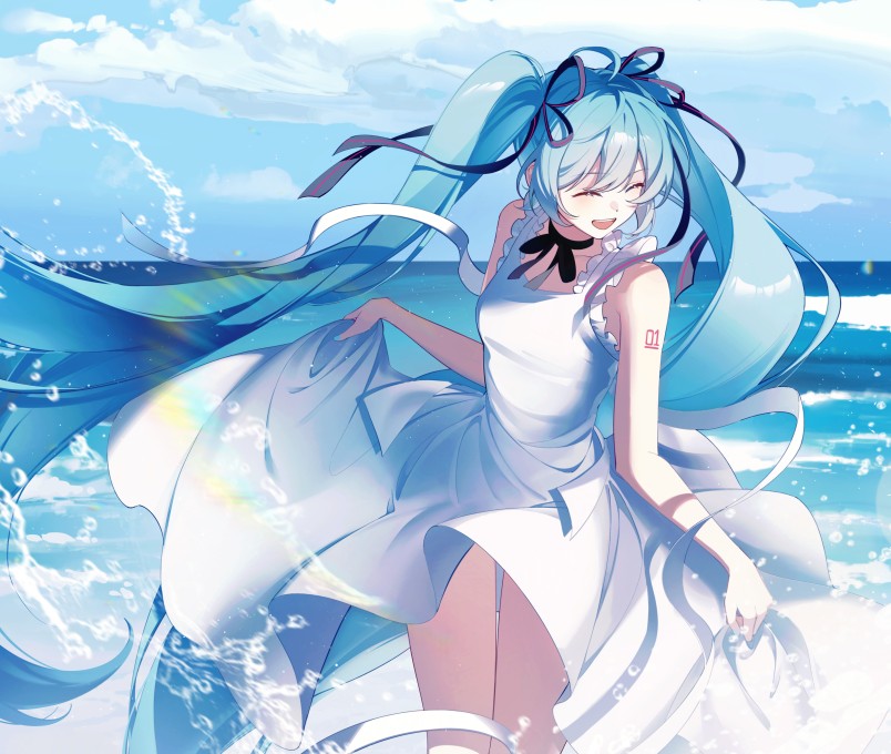 初音未来5k电脑桌面壁纸