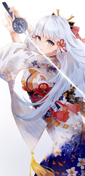 《原神》神里绫华6k手机壁纸