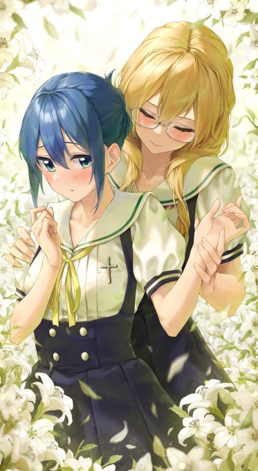 《百合是我的工作！》2k手机壁纸(1973x3600)