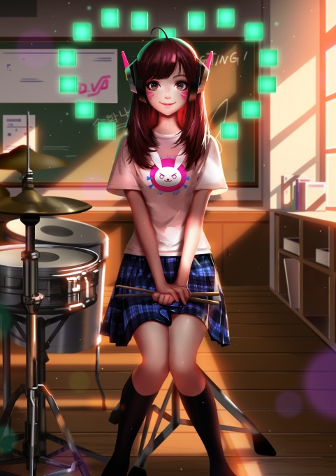 《守望先锋》D.Va4k手机壁纸