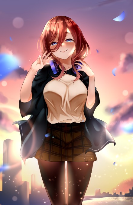 《五等分的花嫁》中野三玖4k手机壁纸