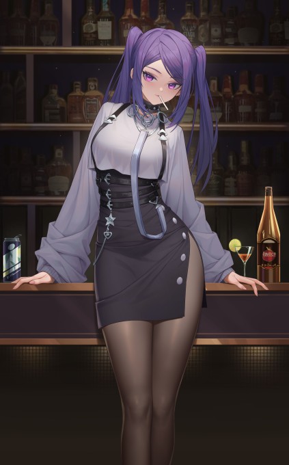 《VA-11 Hall-A》吉尔·斯汀雷6k手机壁纸(4000x6432)