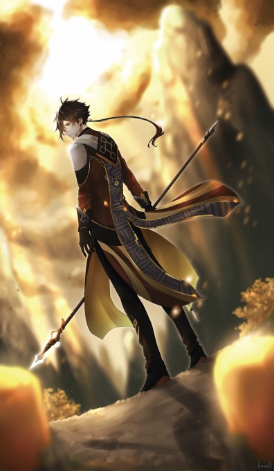 《原神》钟离4k手机壁纸