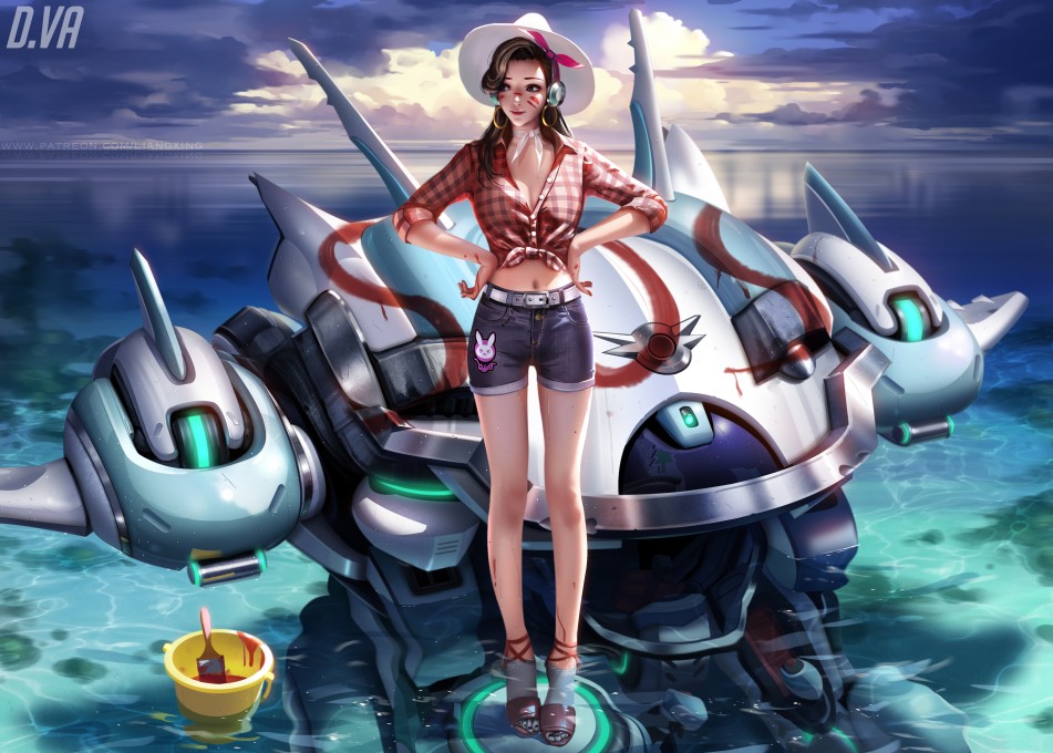 《守望先锋》D.Va8k电脑桌面壁纸