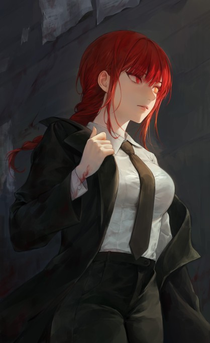 《电锯人》玛奇玛2k手机壁纸(2194x3570)