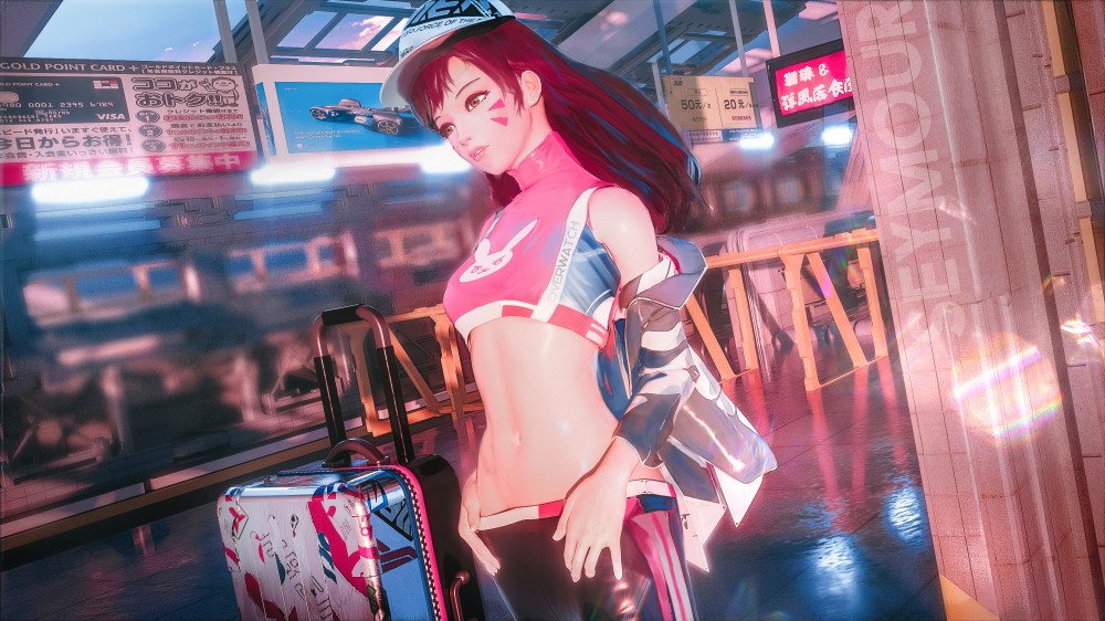 《守望先锋》D.Va2k电脑桌面壁纸(3250x1828)