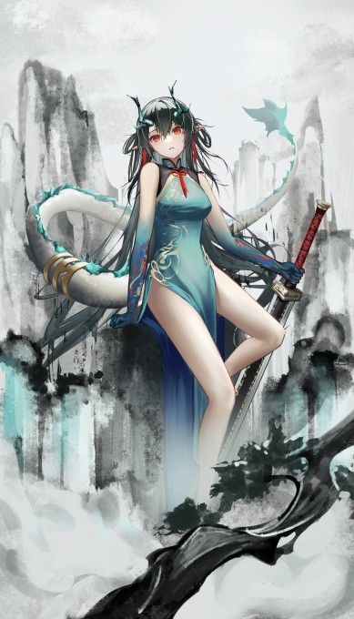 《明日方舟》夕4k手机壁纸(2508x4381)
