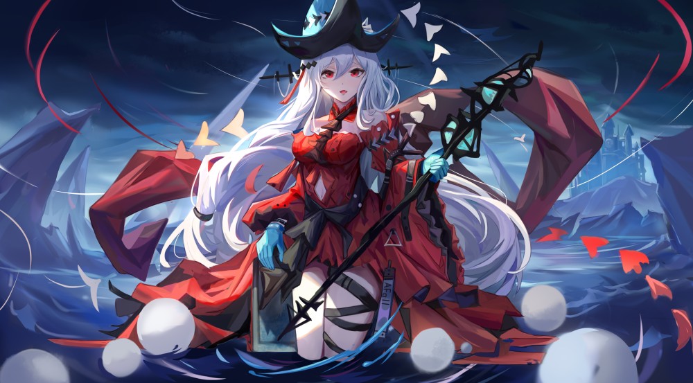 《明日方舟》斯卡蒂4k电脑桌面壁纸