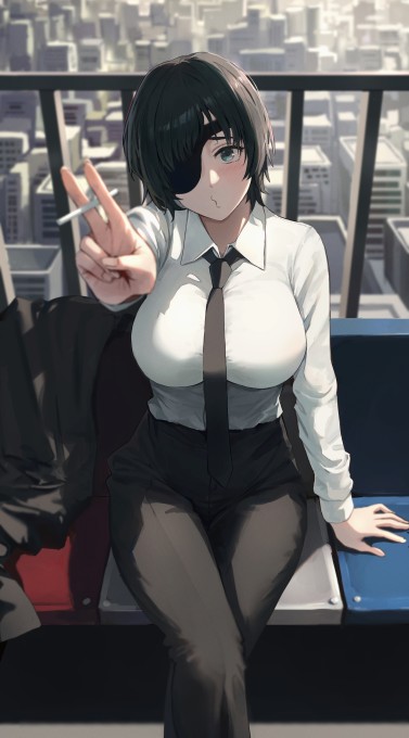 《电锯人》姬野5k手机壁纸(2905x5239)