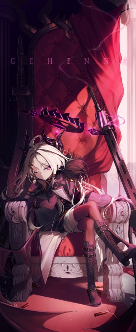 《碧蓝档案》空崎日奈6k手机壁纸(3000x7326)