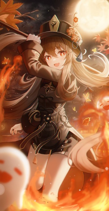 《原神》胡桃6k手机壁纸