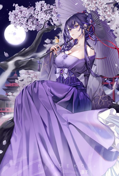 《原神》雷电将军6k手机壁纸