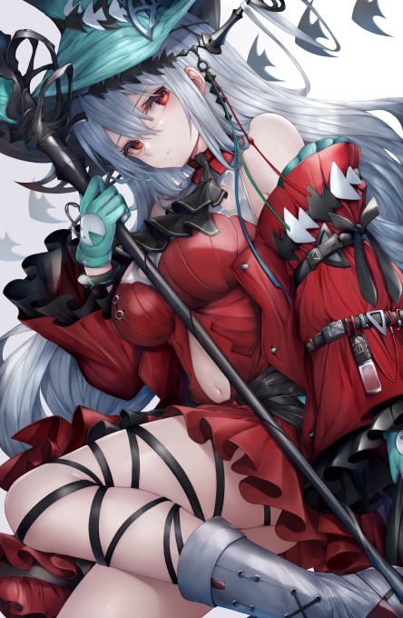 《明日方舟》斯卡蒂4k手机壁纸(2610x4000)