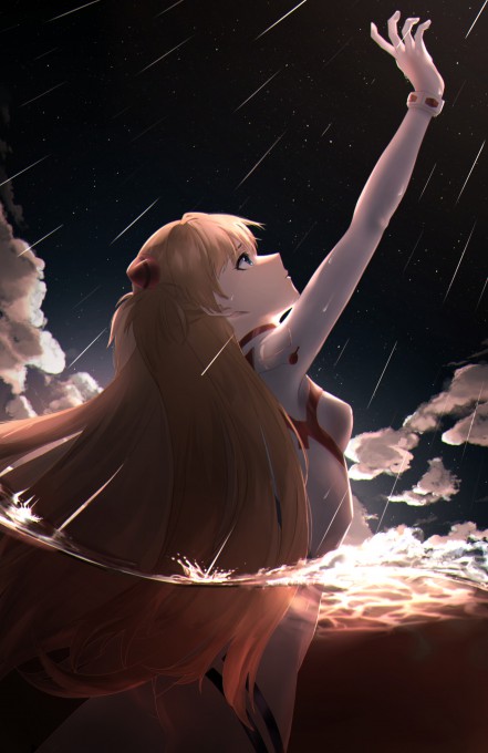 《新世纪福音战士》惣流·明日香·兰格雷2k手机壁纸(2400x3700)