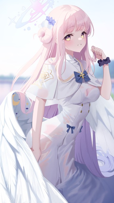《碧蓝档案》圣园未花5k手机壁纸(3000x5333)