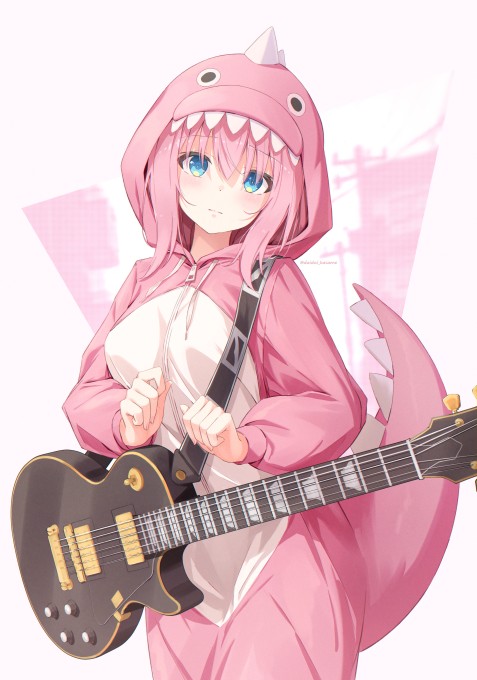 《孤独摇滚！》后藤一里4k手机壁纸(3227x4600)