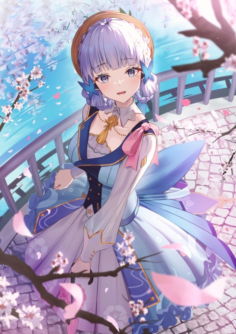 《原神》神里绫华2k手机壁纸