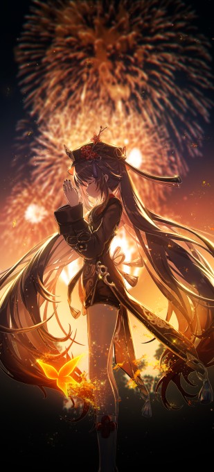 《原神》胡桃4k手机壁纸