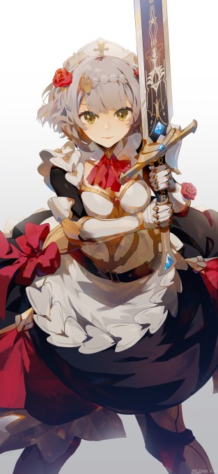 《原神》诺艾尔6k手机壁纸