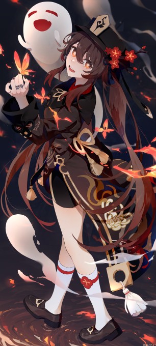 《原神》胡桃6k手机壁纸
