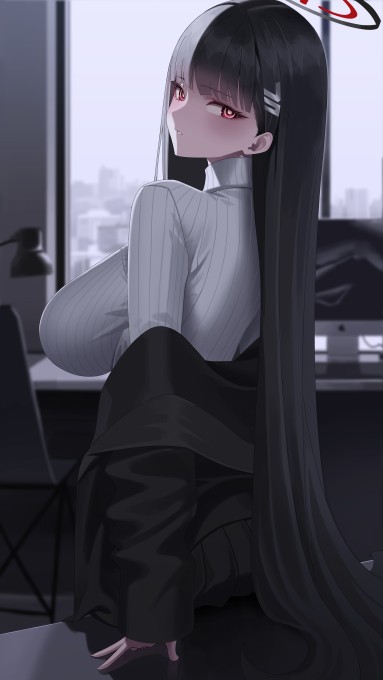 《碧蓝档案》调月里约5k手机壁纸