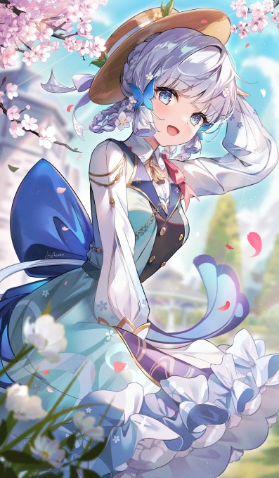 《原神》神里绫华2k手机壁纸