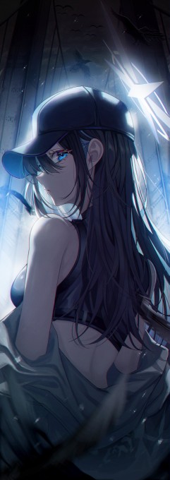 《碧蓝档案》锭前纱织4k手机壁纸(1451x4096)