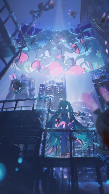 初音未来5k手机壁纸(3000x5333)