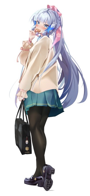 《原神》神里绫华6k手机壁纸(3001x6521)