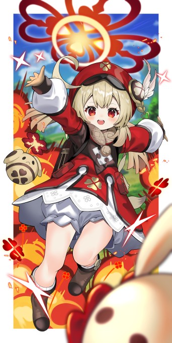 《原神》可莉4k手机壁纸