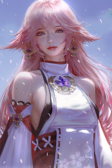 《原神》八重神子6k手机壁纸
