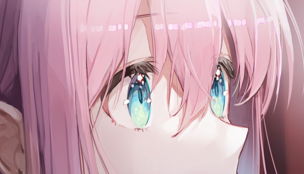 《孤独摇滚！》后藤一里脸部眼镜特写2k电脑桌面壁纸(3220x1841)