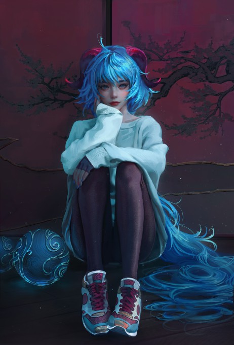 《原神》甘雨8k手机壁纸
