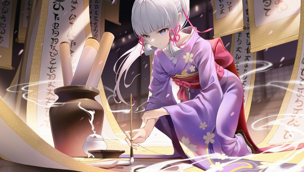 《原神》神里绫华8k电脑桌面壁纸
