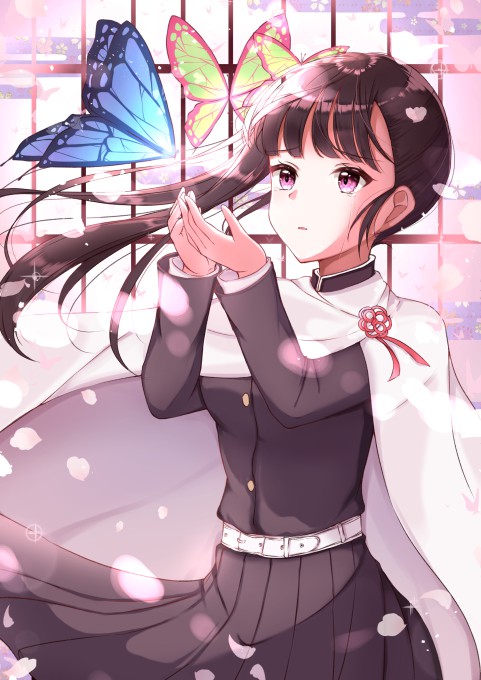 《鬼灭之刃》栗花落香奈乎2k手机壁纸
