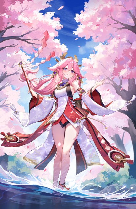《原神》八重神子4k手机壁纸