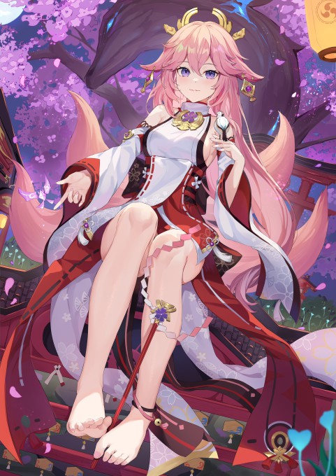 《原神》八重神子4k手机壁纸
