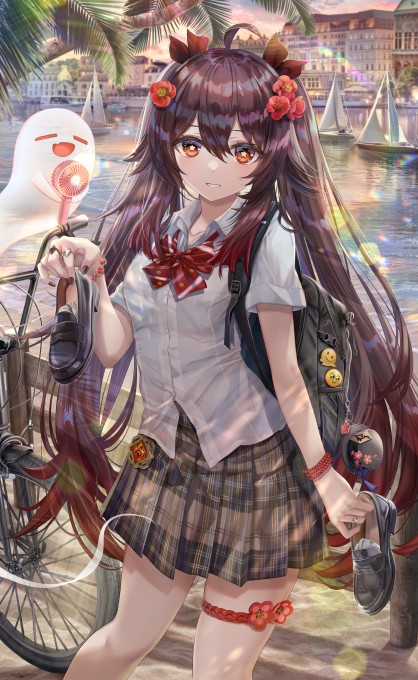 《原神》胡桃8k手机壁纸(5252x8548)