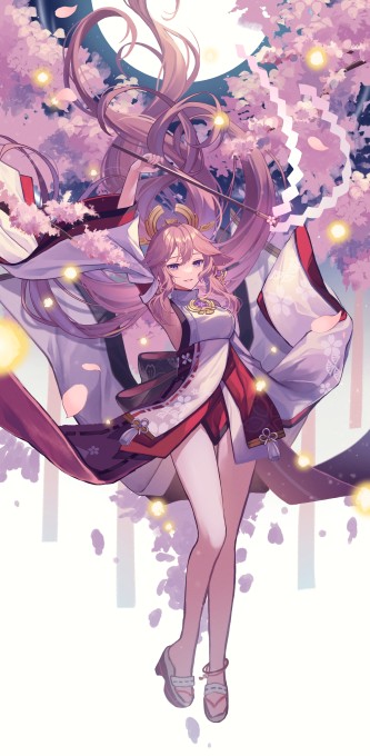 《原神》八重神子4k手机壁纸