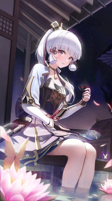 《原神》神里绫华6k手机壁纸(3500x6292)