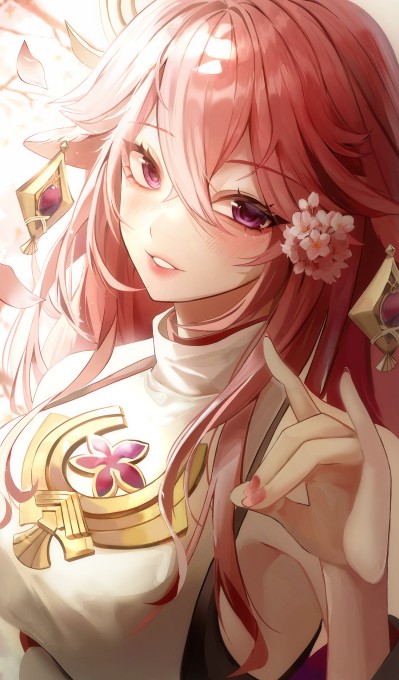 《原神》八重神子6k手机壁纸