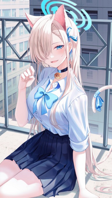 《碧蓝档案》一之濑明日奈高清手机壁纸(1200x2109)