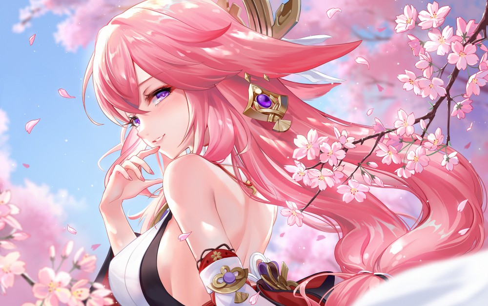 《原神》八重神子2k电脑桌面壁纸