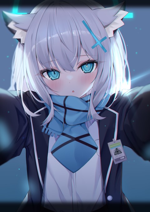 《碧蓝档案》砂狼白子4k手机壁纸