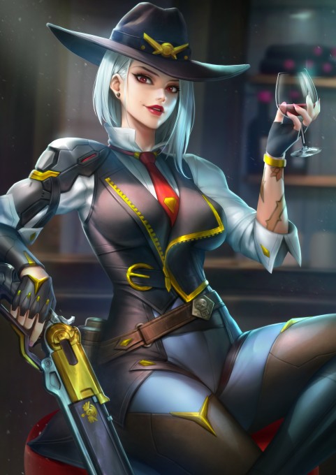 《守望先锋》艾什2k手机壁纸(2480x3508)